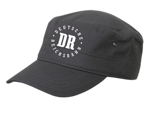 Anthrazitgraue Kappe mit DR-Logo
