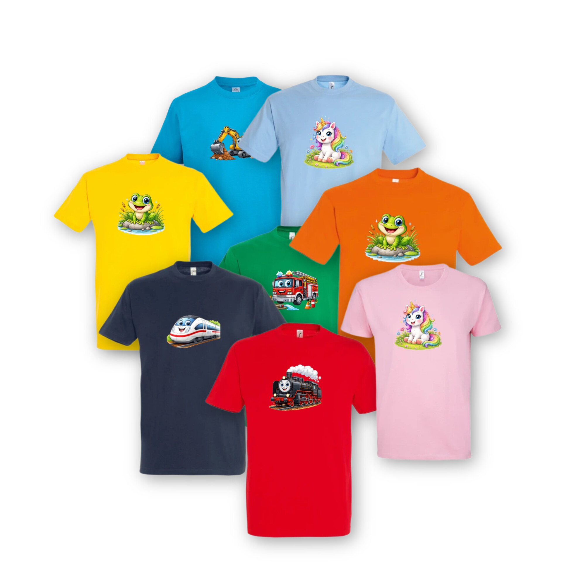 Kinder T-Shirt mit Technik Motiven