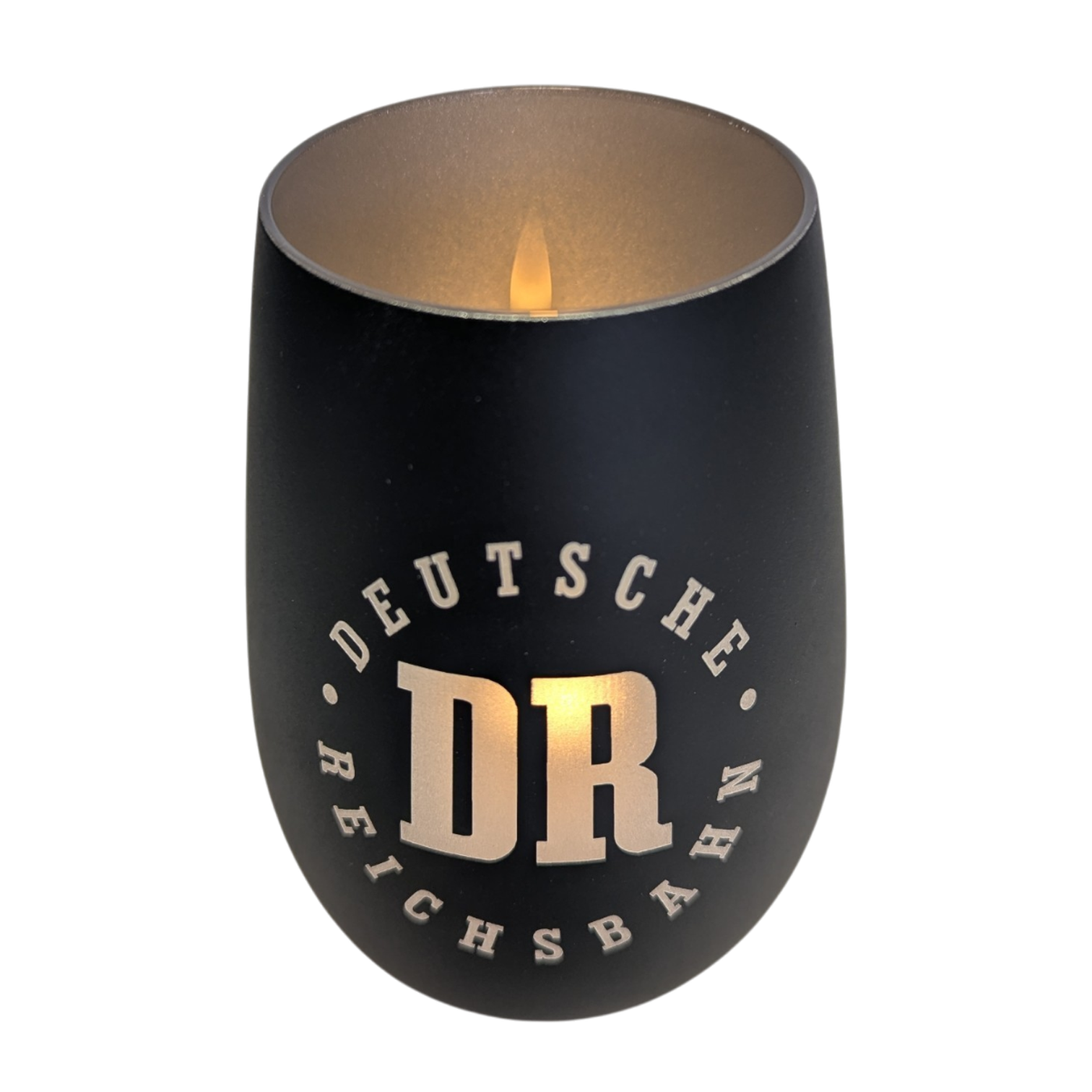 Windlicht mit DR Logo