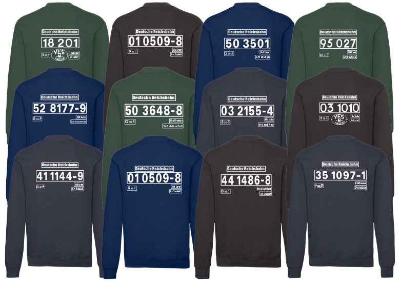 Sweat-Shirt mit Loknummer