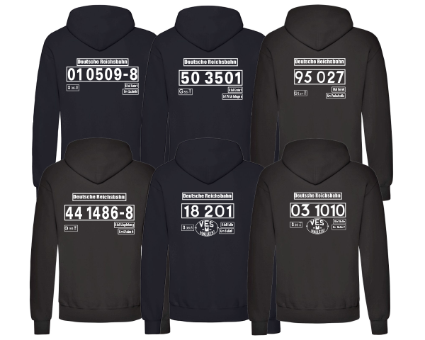 Hoodie Jacke mit Loknummer