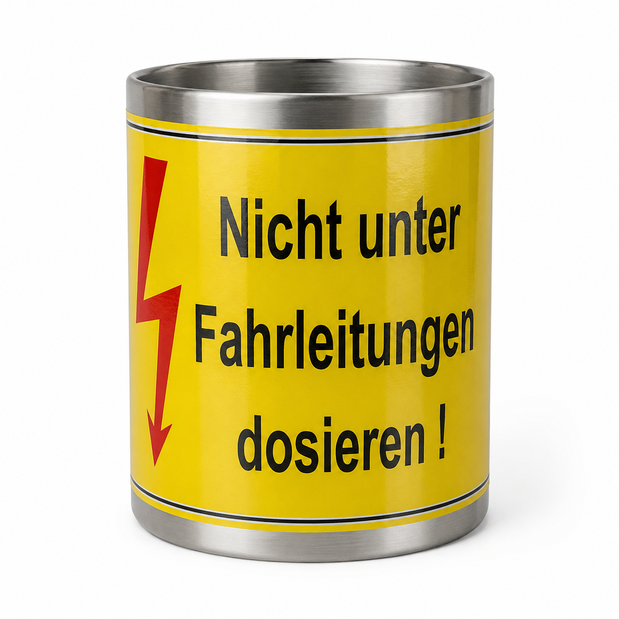 Edelstahlbecher mit Karabiner Henkel