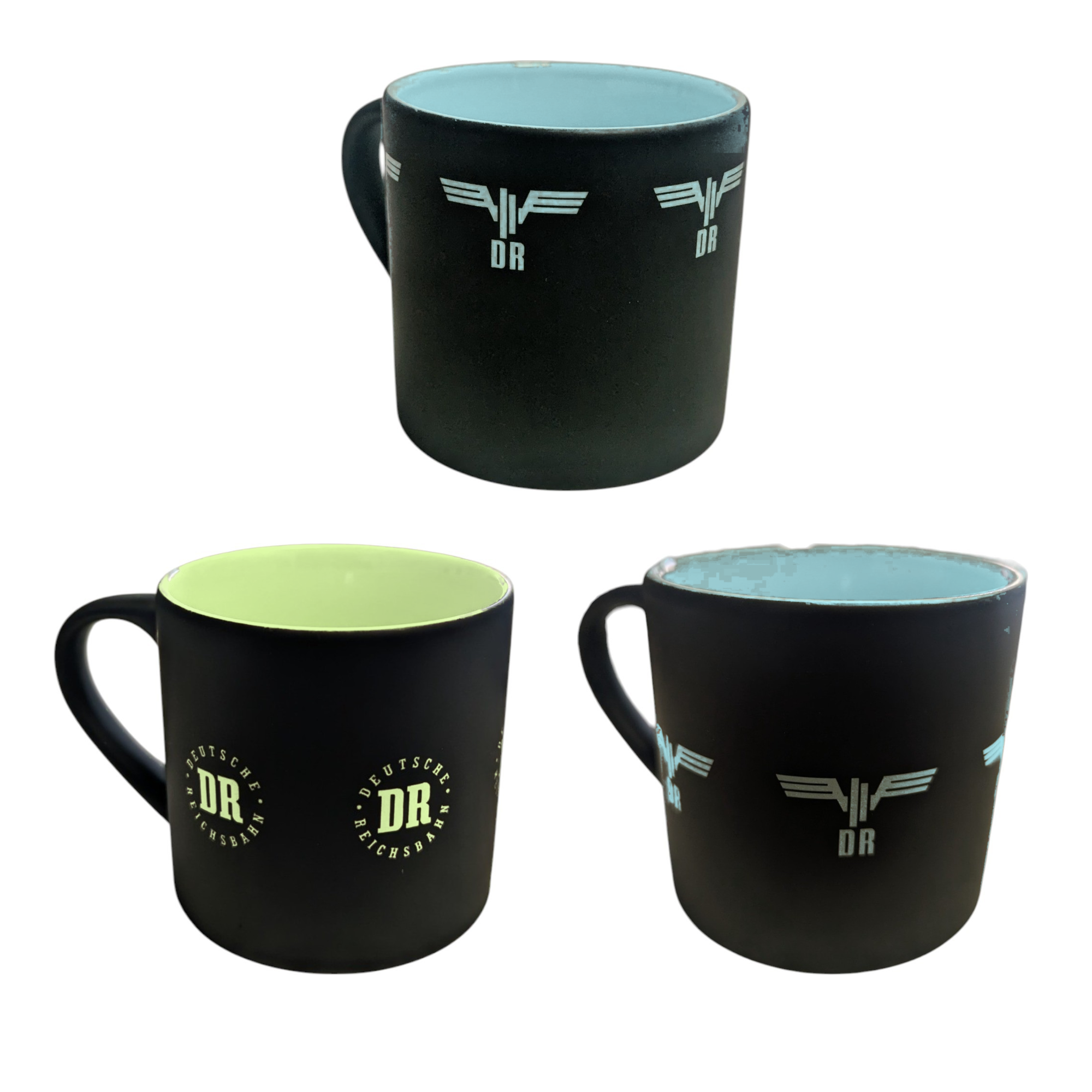 Mokka-Tasse mit Reichsbahn Motiv