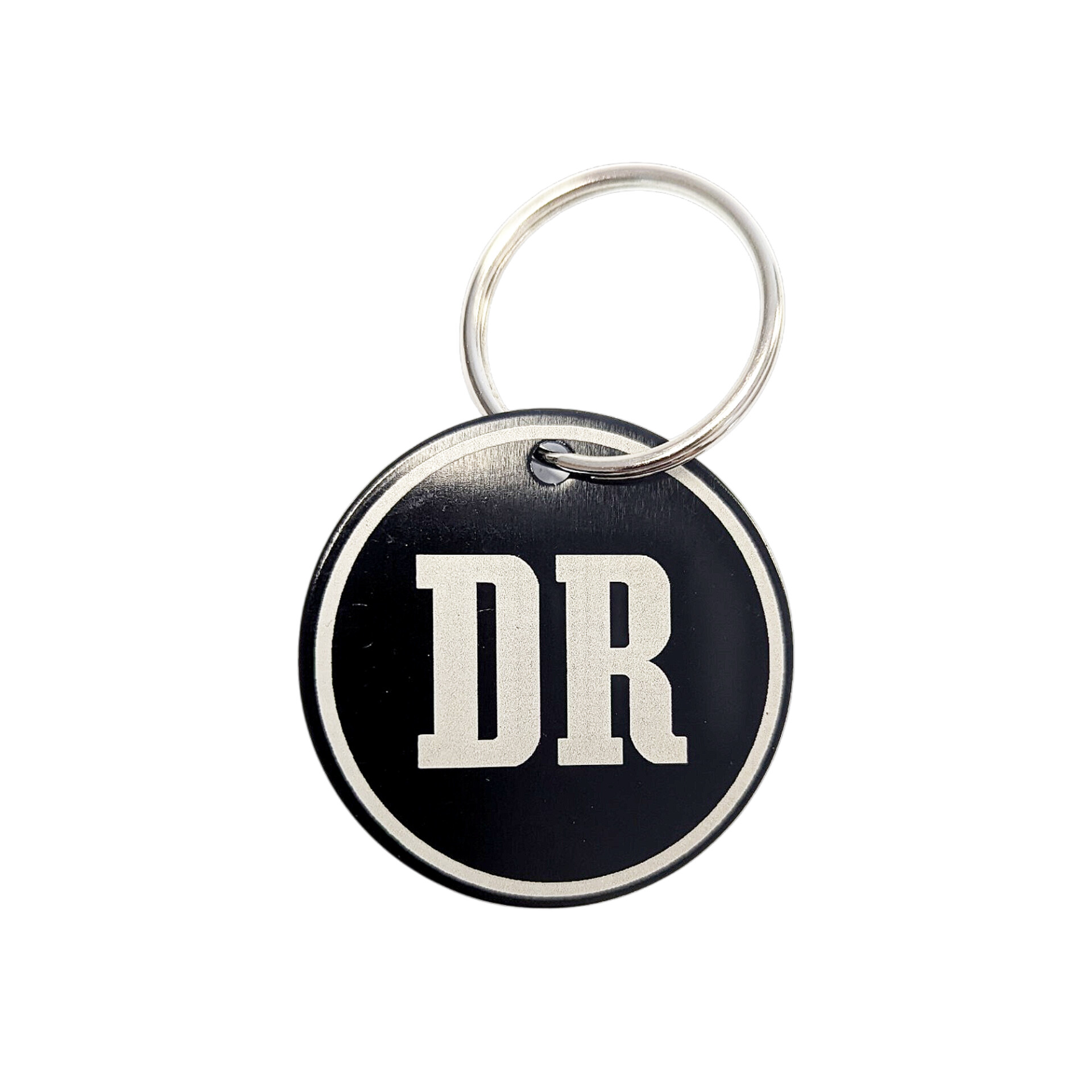 Metall Schlüsselanhänger mit DR Logo