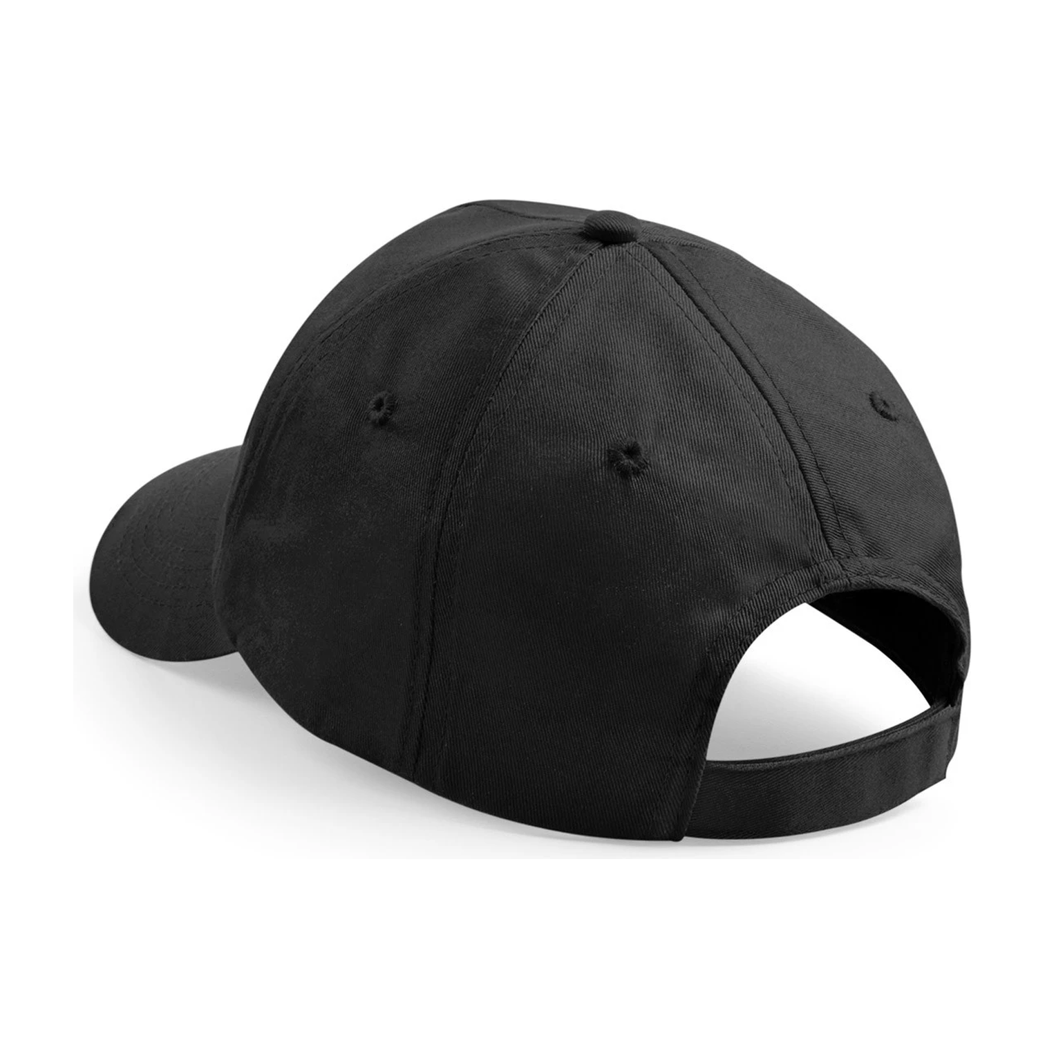 Schwarze Kappe mit Lederpatch und Motiv der Deutschen Reichsbahn