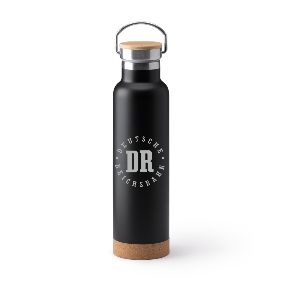 Thermoflasche mit DR-Logo der Deutschen Reichsbahn