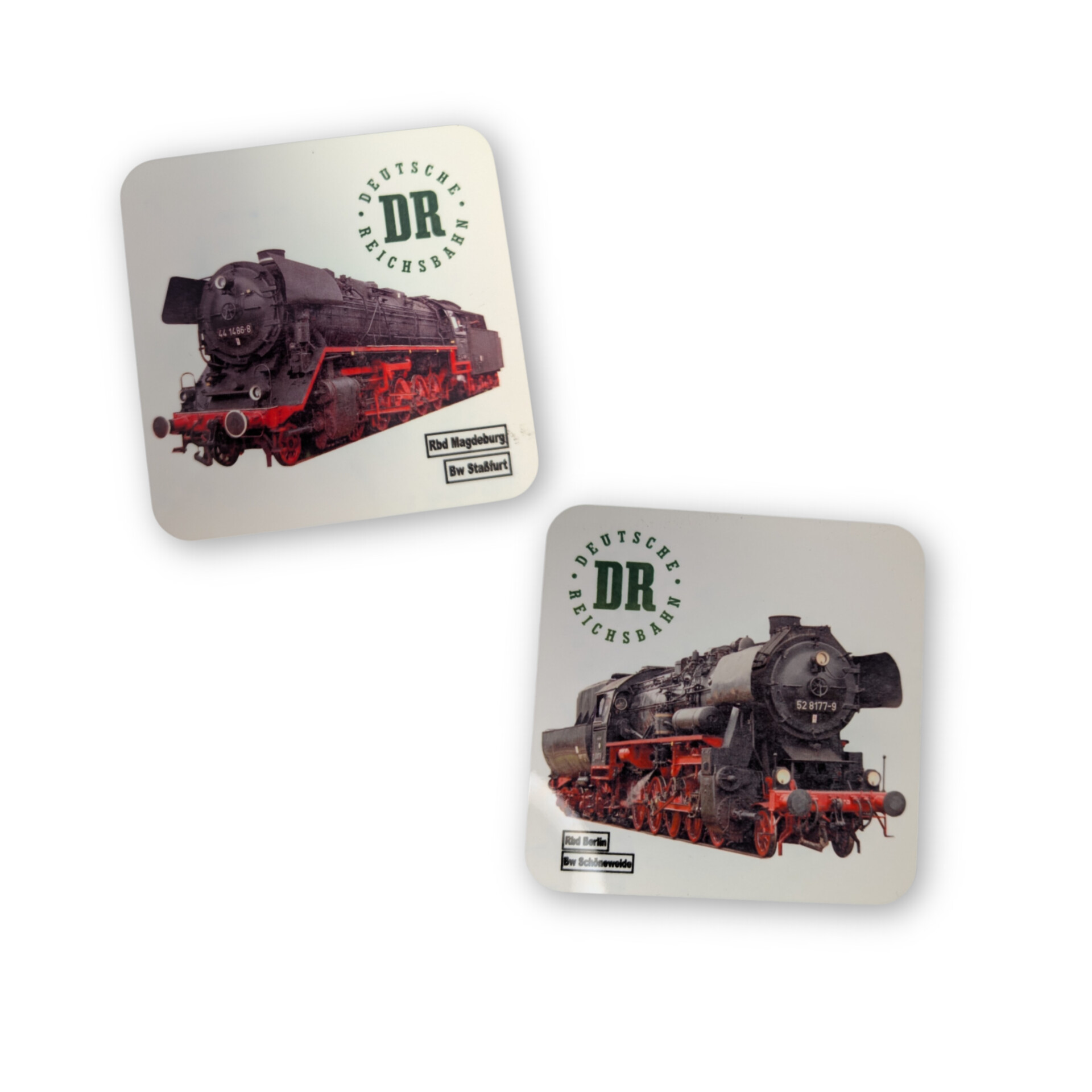 Untersetzer mit Eisenbahnmotiv