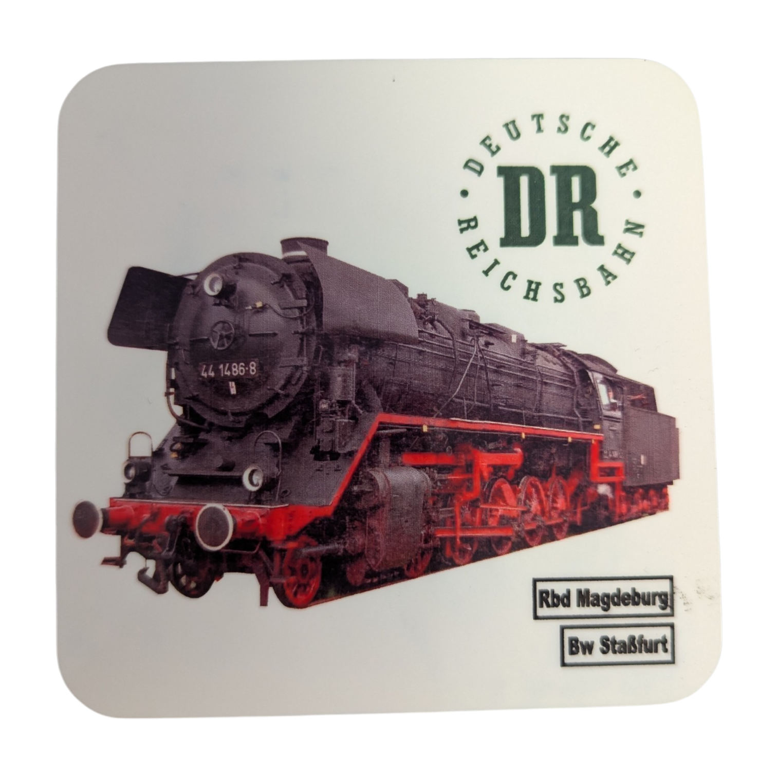 Untersetzer mit Eisenbahnmotiv
