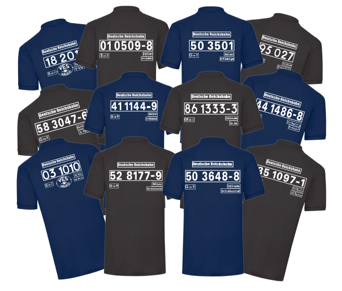 Polo-Shirt mit Loknummer