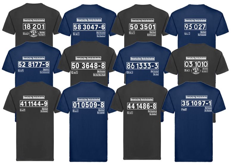 T-Shirt mit Loknummer