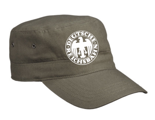 Olivgrüne Kappe mit DRG-Logo