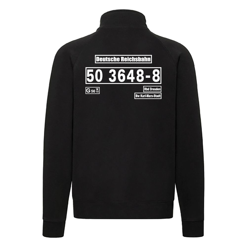 Sweat-Jacke mit Loknummer