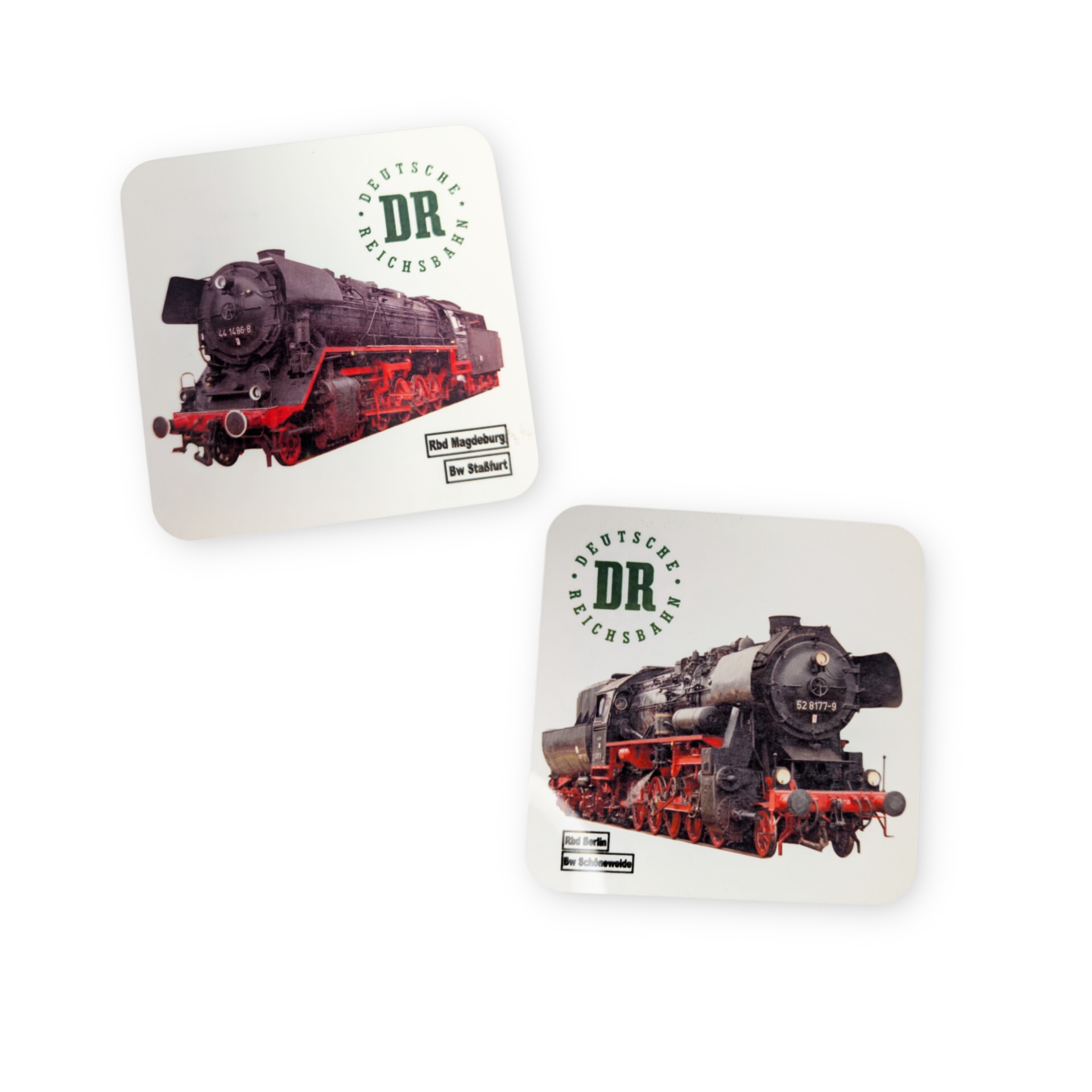 Untersetzer mit Eisenbahnmotiv