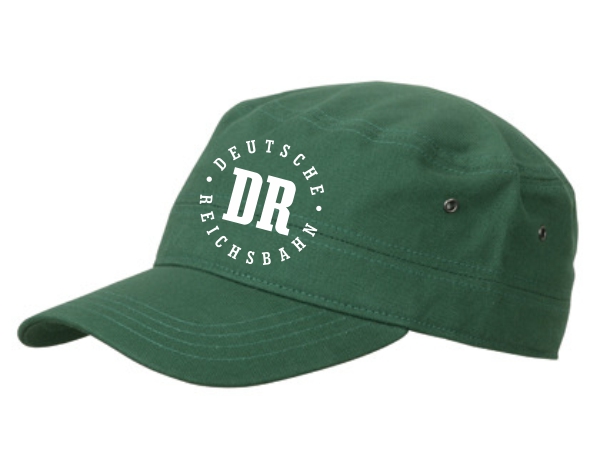 Dunkelgrüne Kappe mit DR-Logo