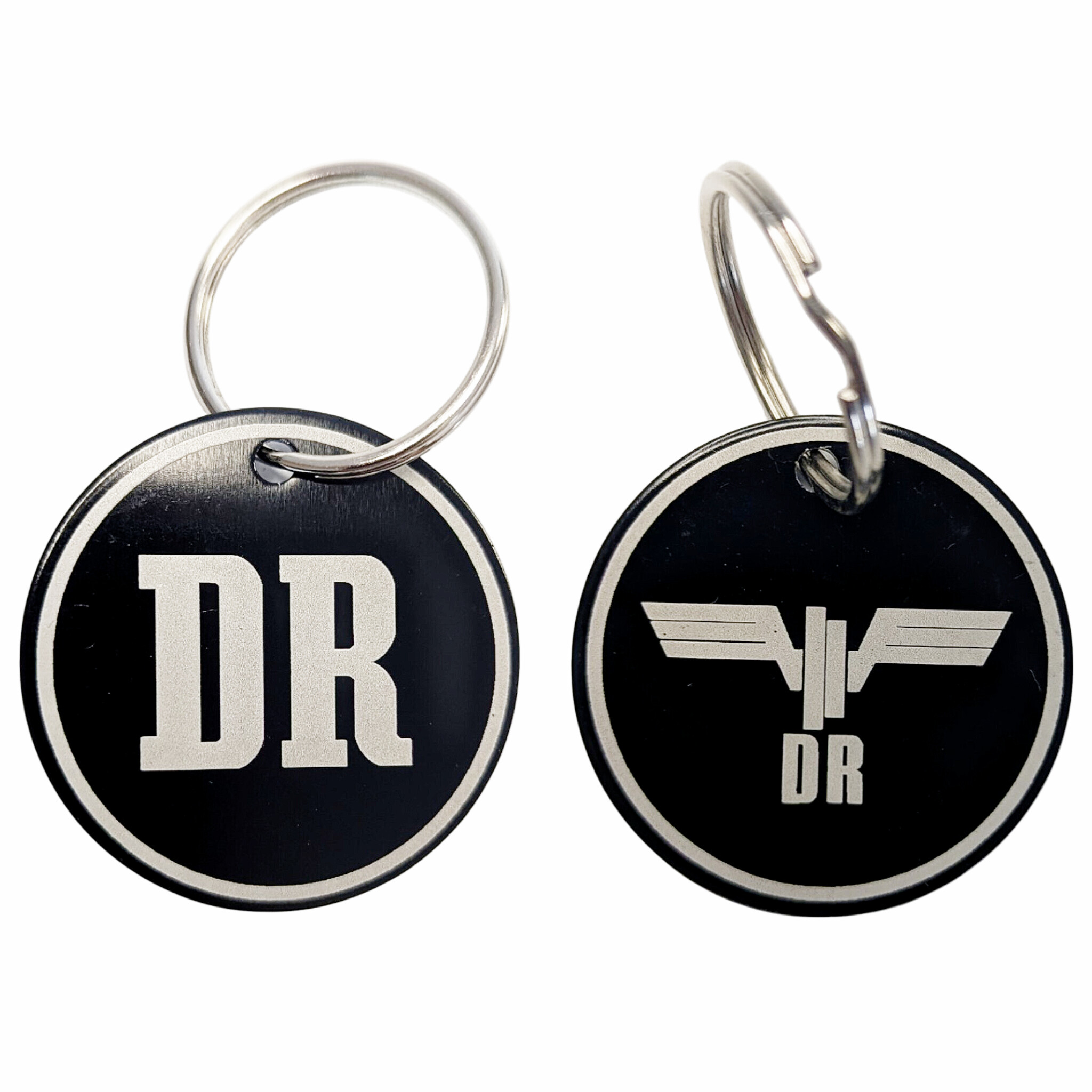 Metall Schlüsselanhänger mit DR Logo