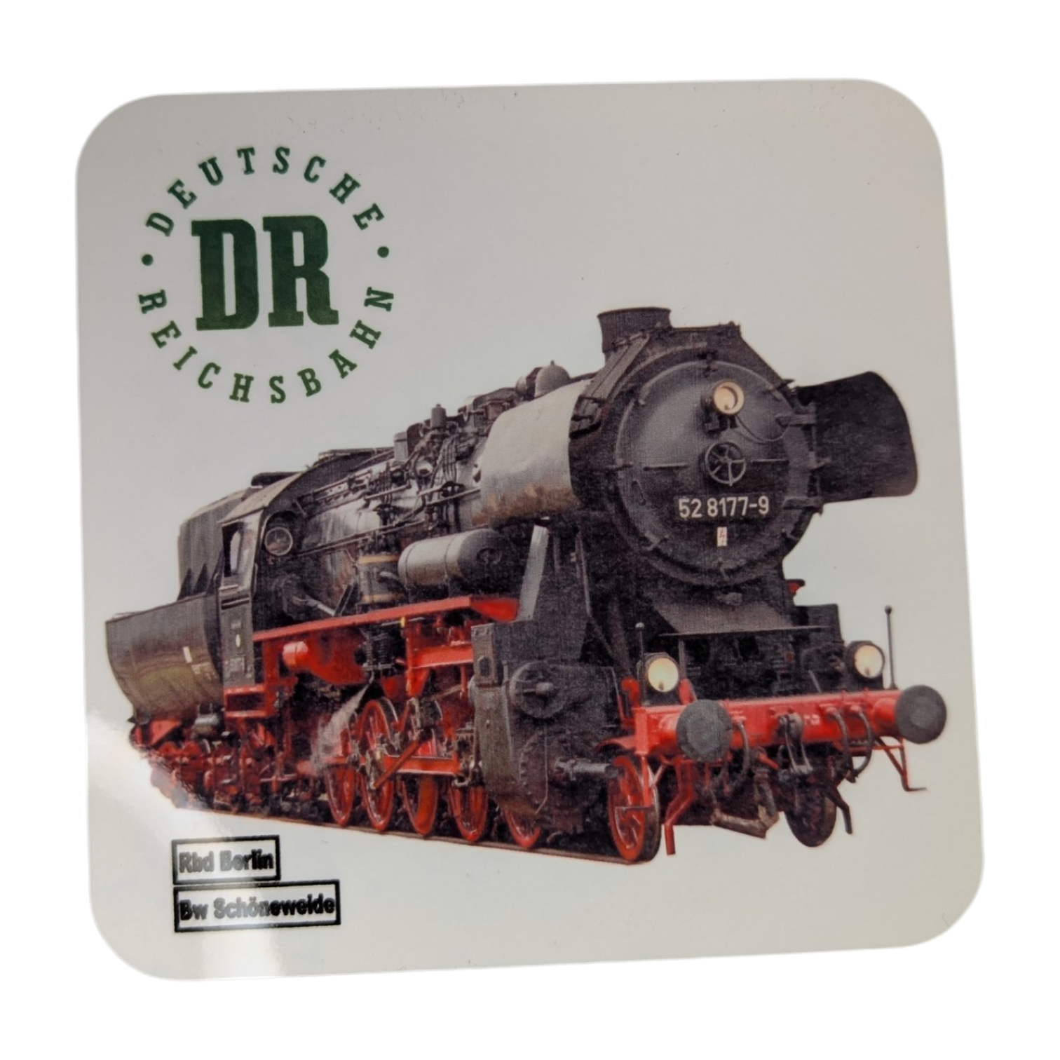 Untersetzer mit Eisenbahnmotiv